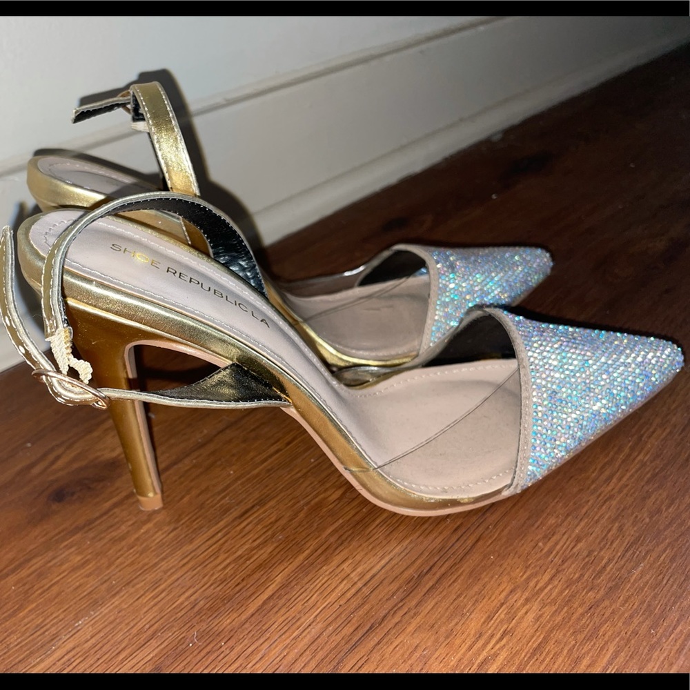 Gold Sparkly Heels